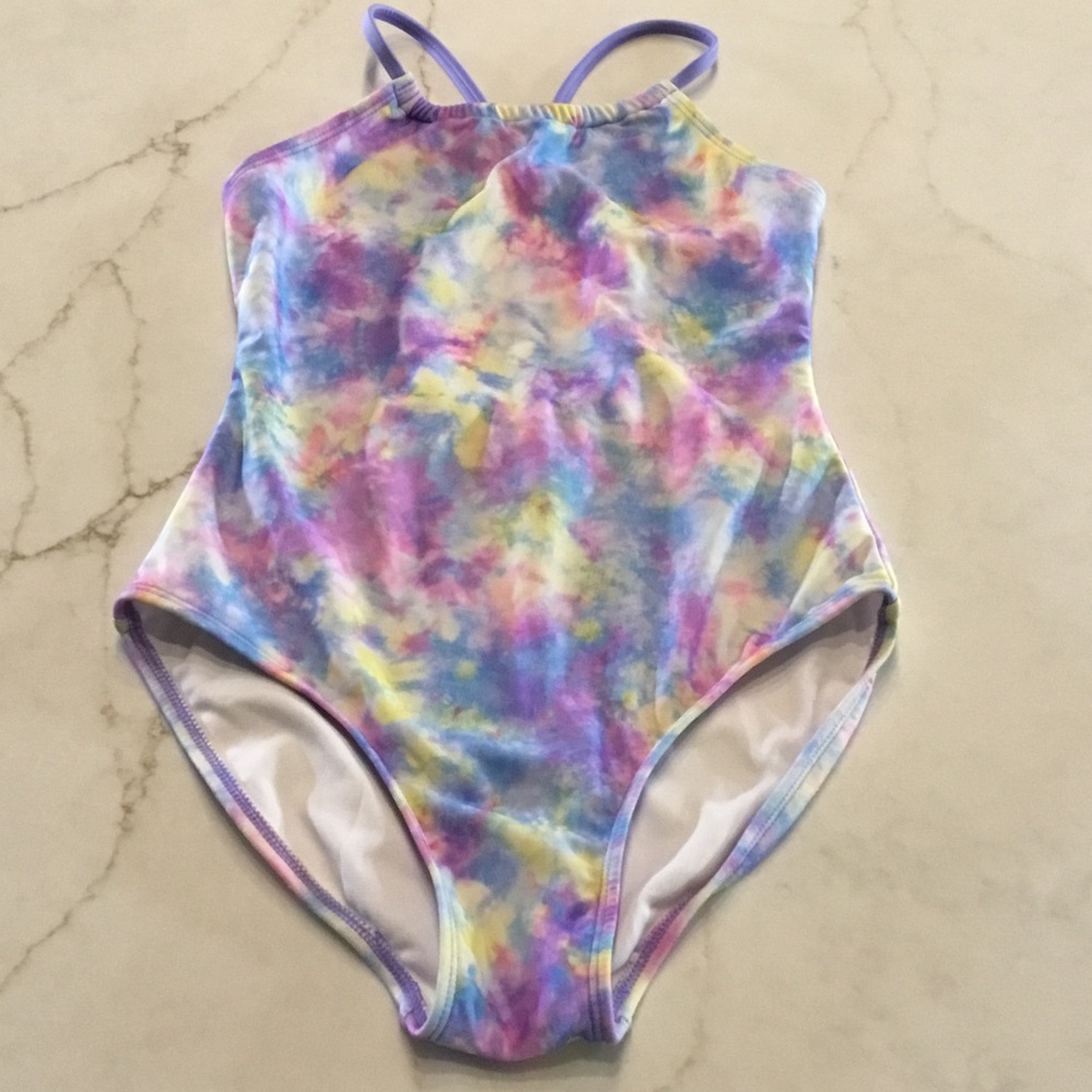 Cat & Jack Girls Tie-Dye Swimsuit